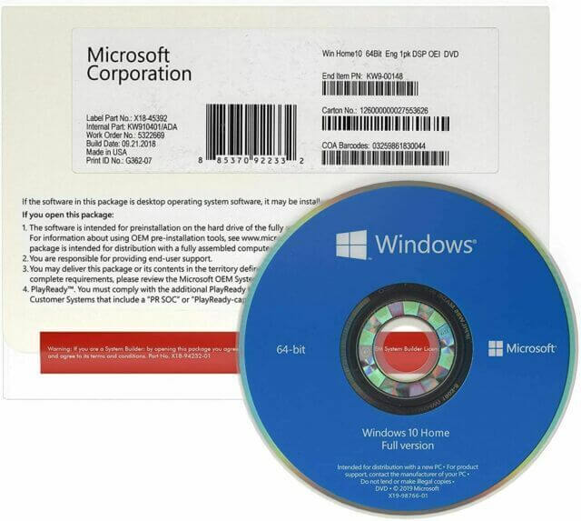 windows 10 home oem