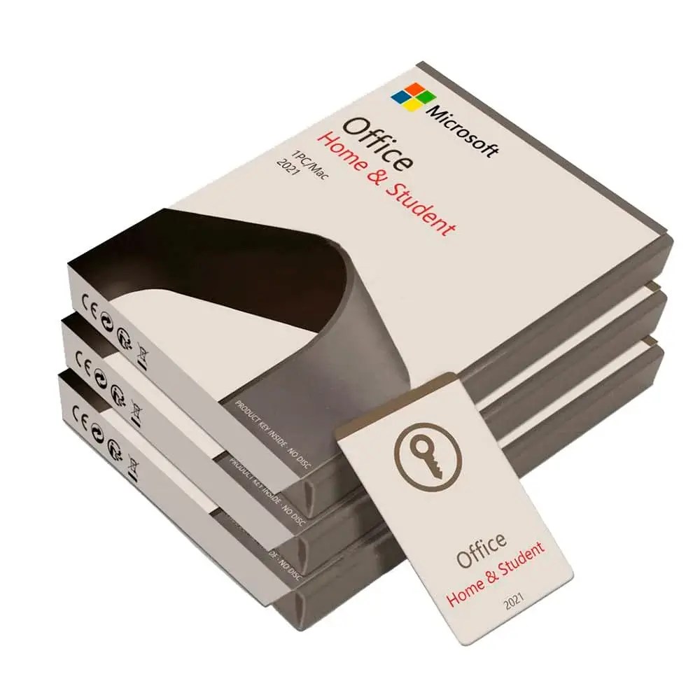 microsoft office 2021 home student key card