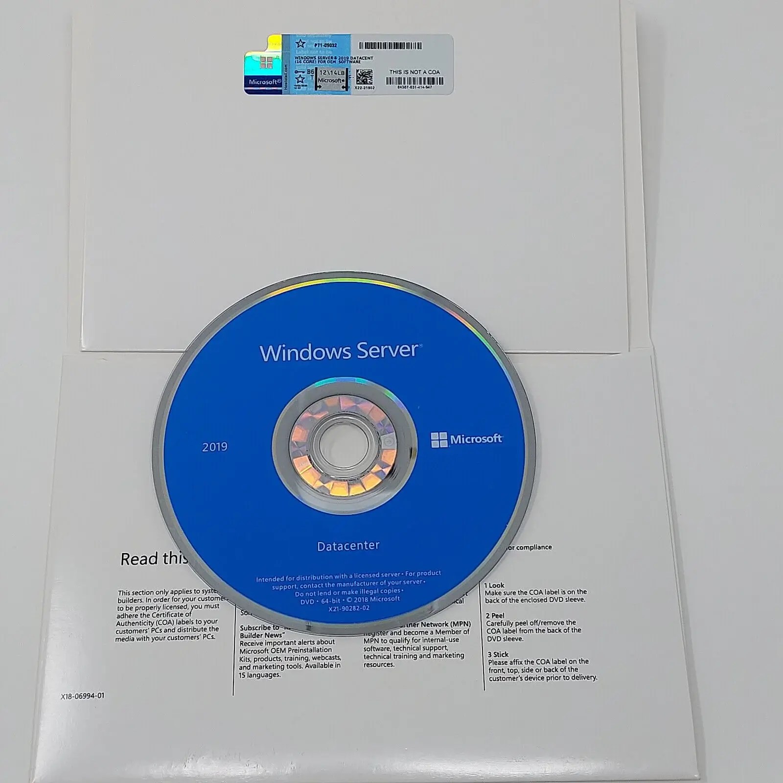 server 2019 datacenter 64 bit core