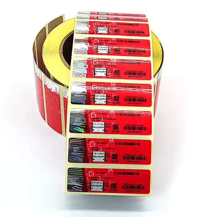 windows 10 red 500 coa