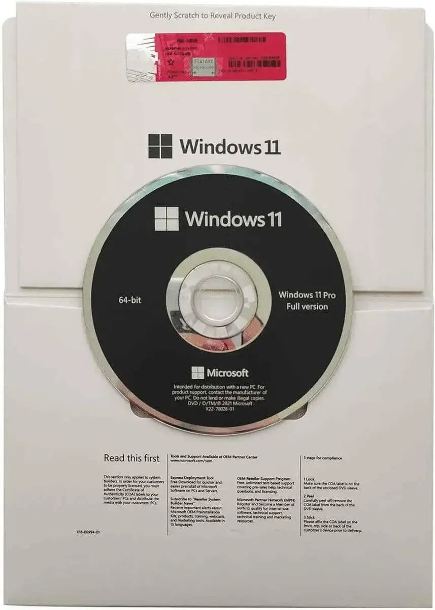 windows 11 pro dvd open