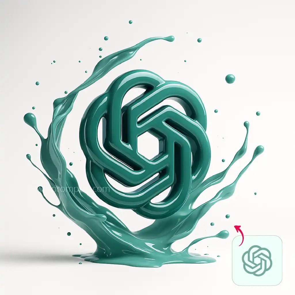 Free Chat GPT Prompt for fluid Splash Effect for Logo and Text PR43