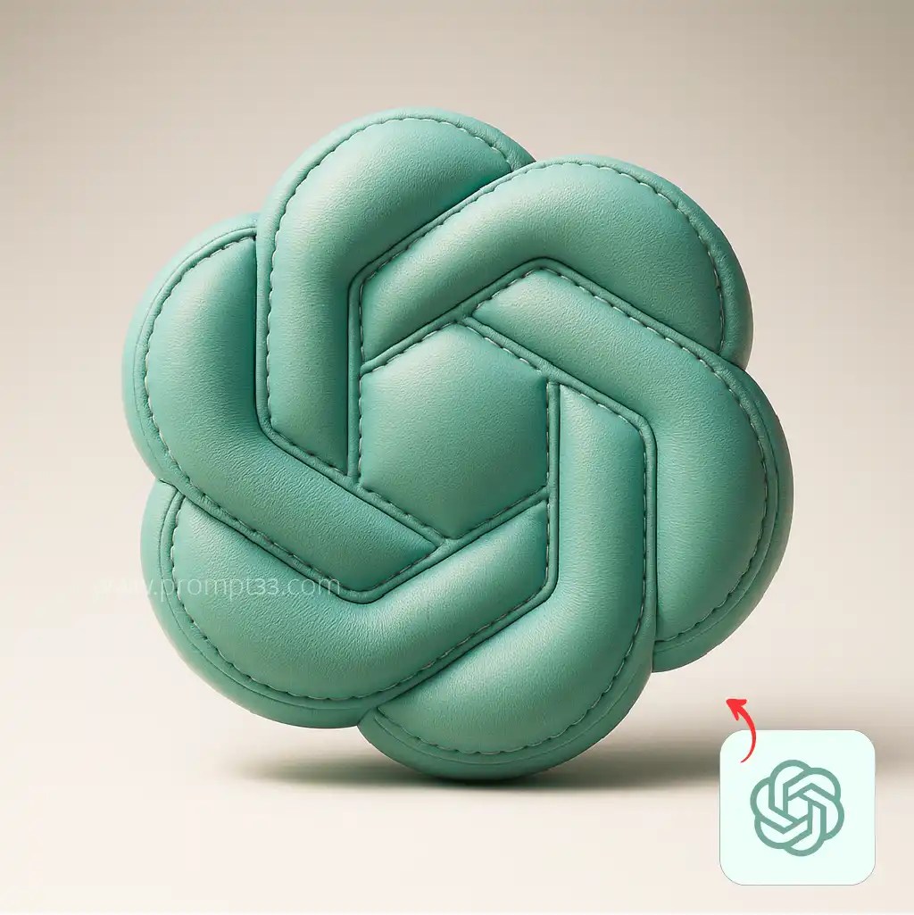 Free Chat GPT Prompt for inflated leather effect for logo PR92