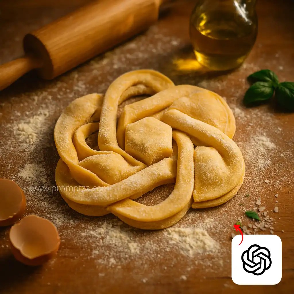 Free Chat GPT Prompt for pasta dough-Effect for Logo PR75