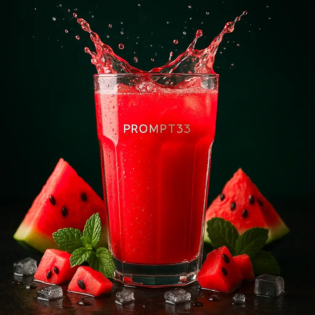 Free Chat GPT Prompt for watermelon juice-Social- Media-Poster PR35