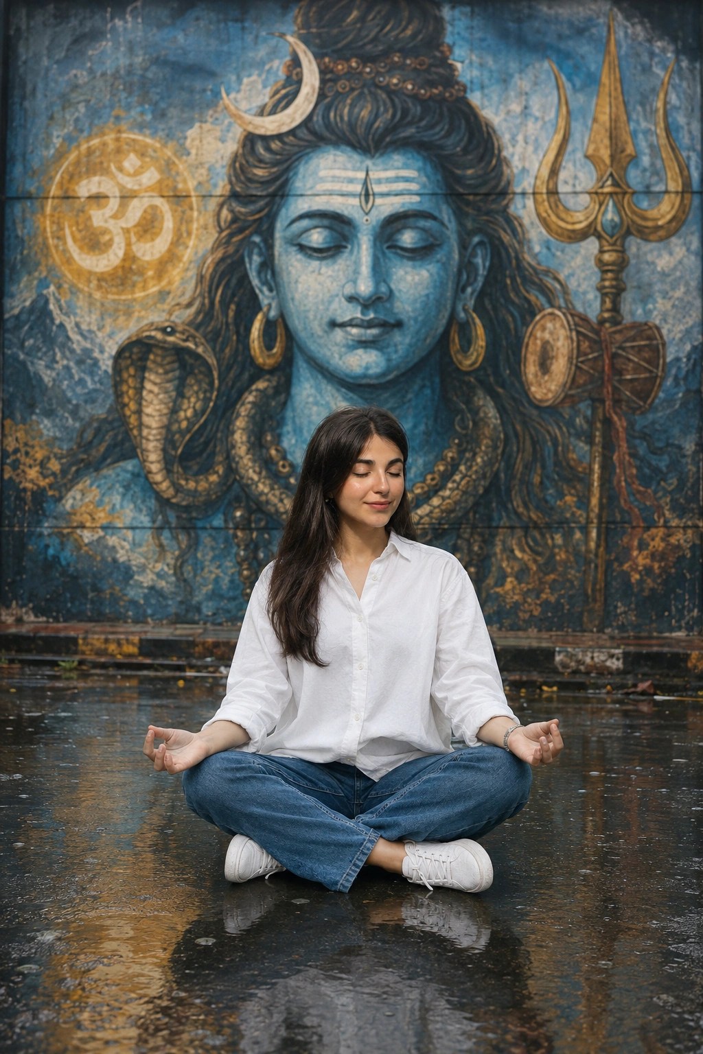 Lord Shiva Street Meditation AI Prompt