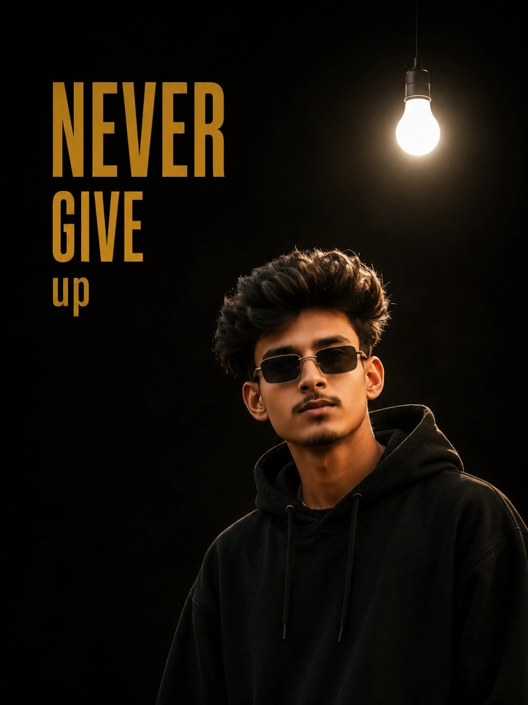 AI-generated prompt result for Minimalist Dark Motivational Poster AI Prompt