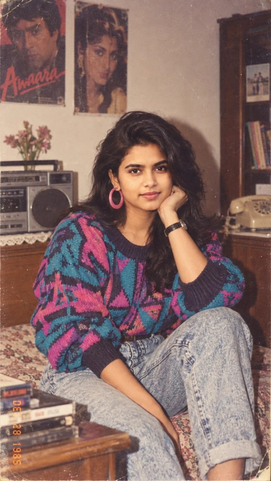AI-generated prompt result for Turn Your Photo into an 80s Portrait Prompt