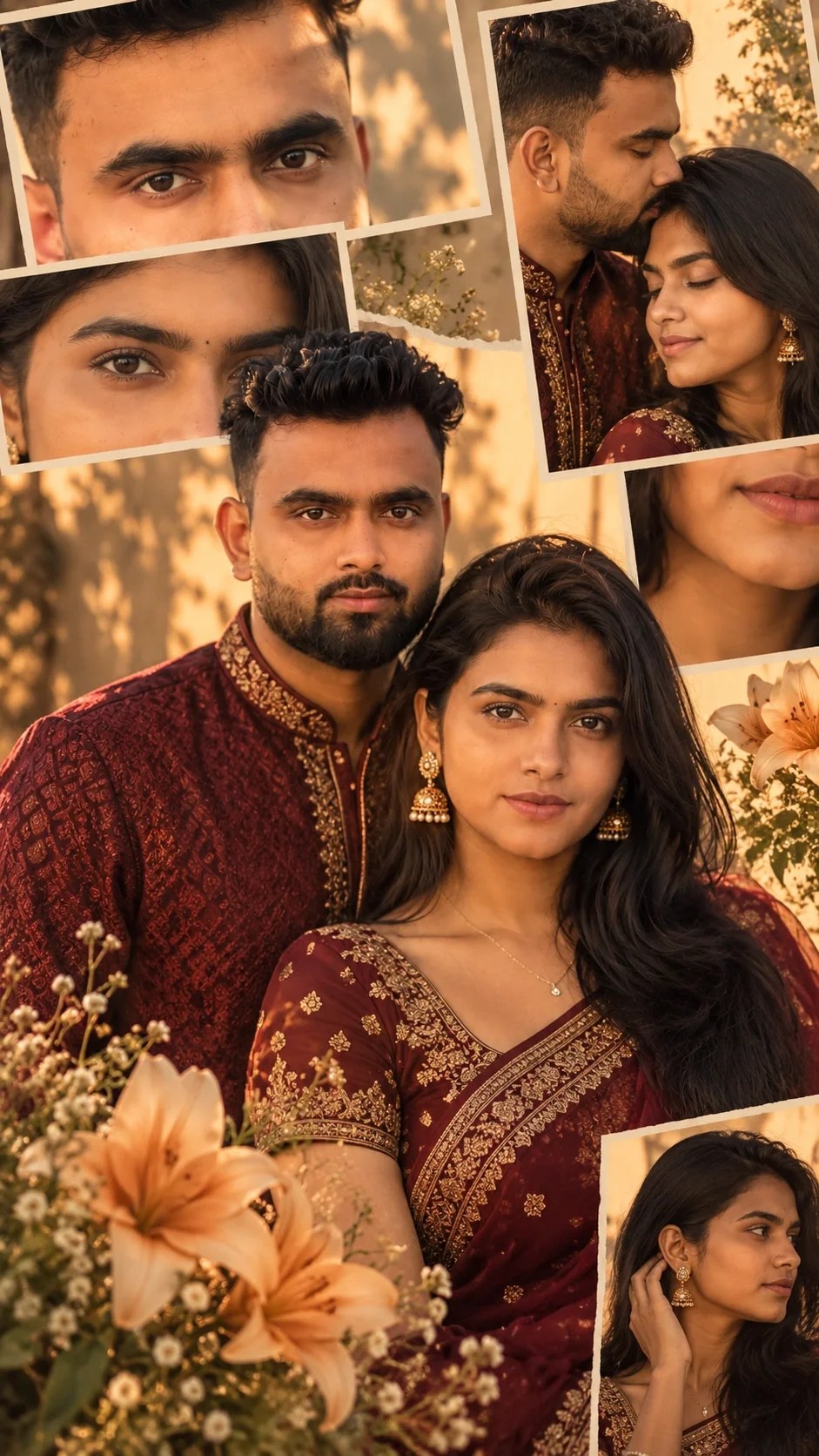 AI-generated prompt result for Indian Fashion Photo Collage Prompt for Instagram