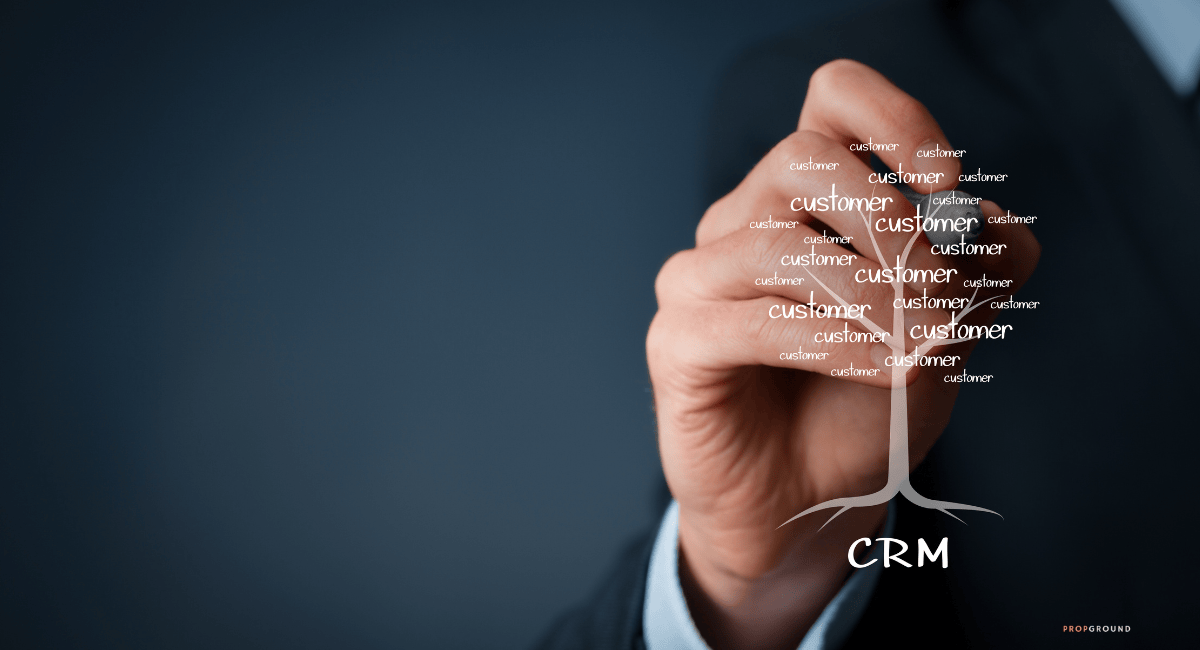 CRM system organizing real estate customer relationships and lead follow-up