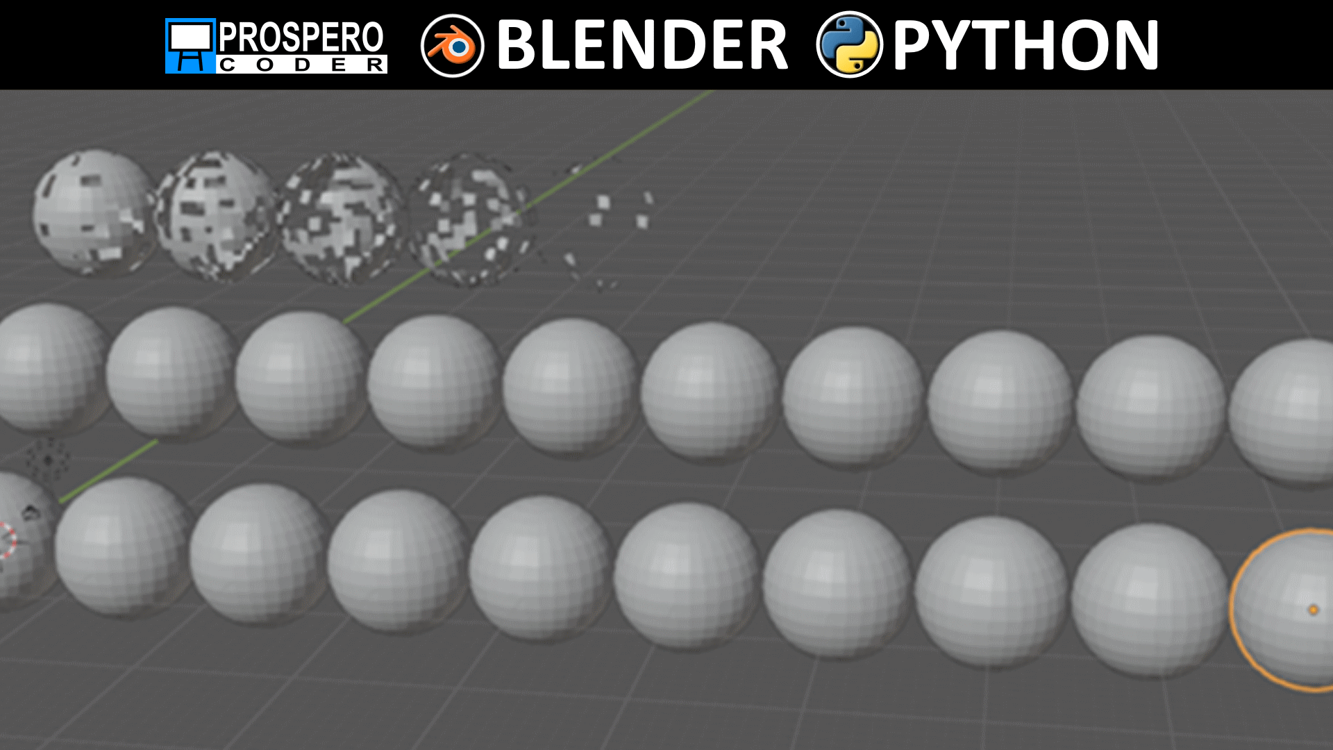 The Build Modifier in Blender with Python - Prospero Coder