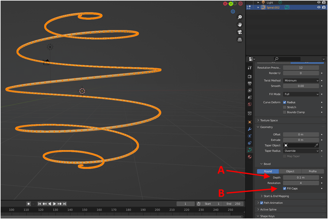 Abstract Spiral Animation in Blender - Prospero Coder
