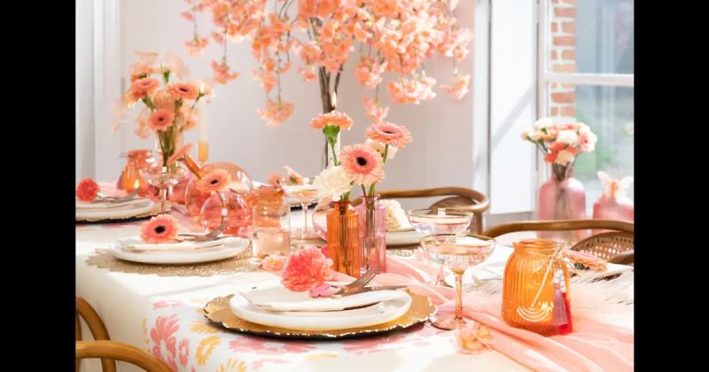 Thema Peach - Geometric Arts - Artistic High Resolution Collection