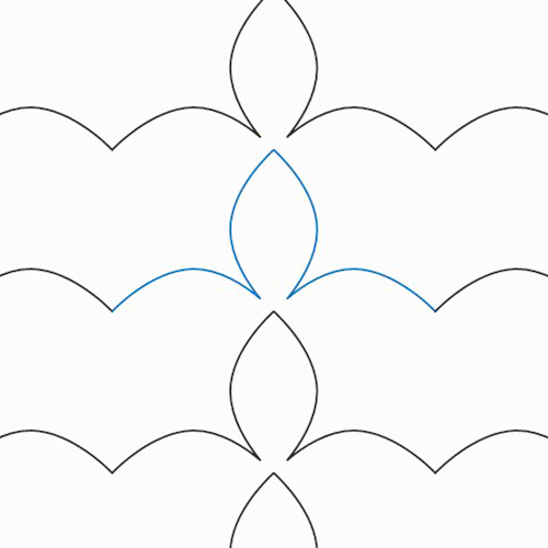 Simple Triangle Pinched E2e And Block Digital Or Printable Pro Stitcher - Creative Sunset Illustration - Desktop