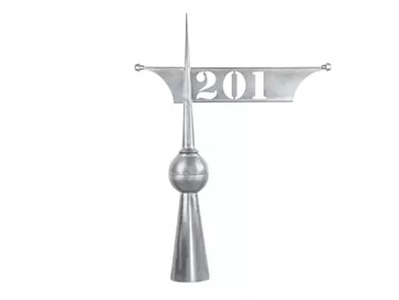 Rotating Flag Weathervane - Custom Text Design