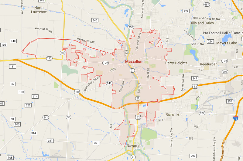 Massillon Ohio Zip Code Map Massillon 