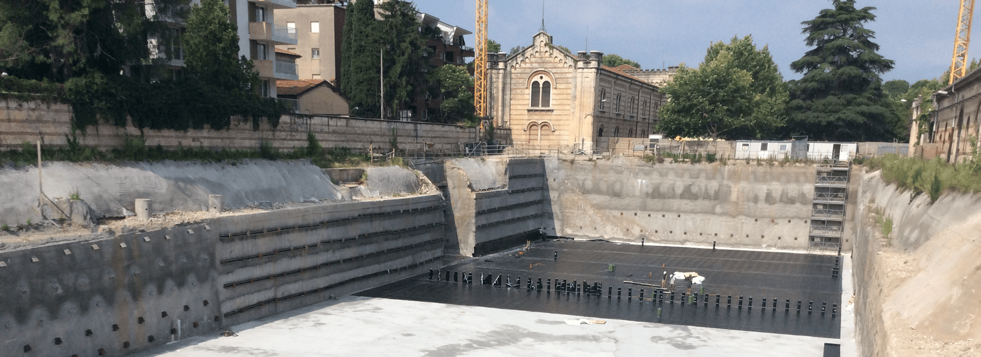 Impermeabilizzazione fondazioni Parcheggio interrato