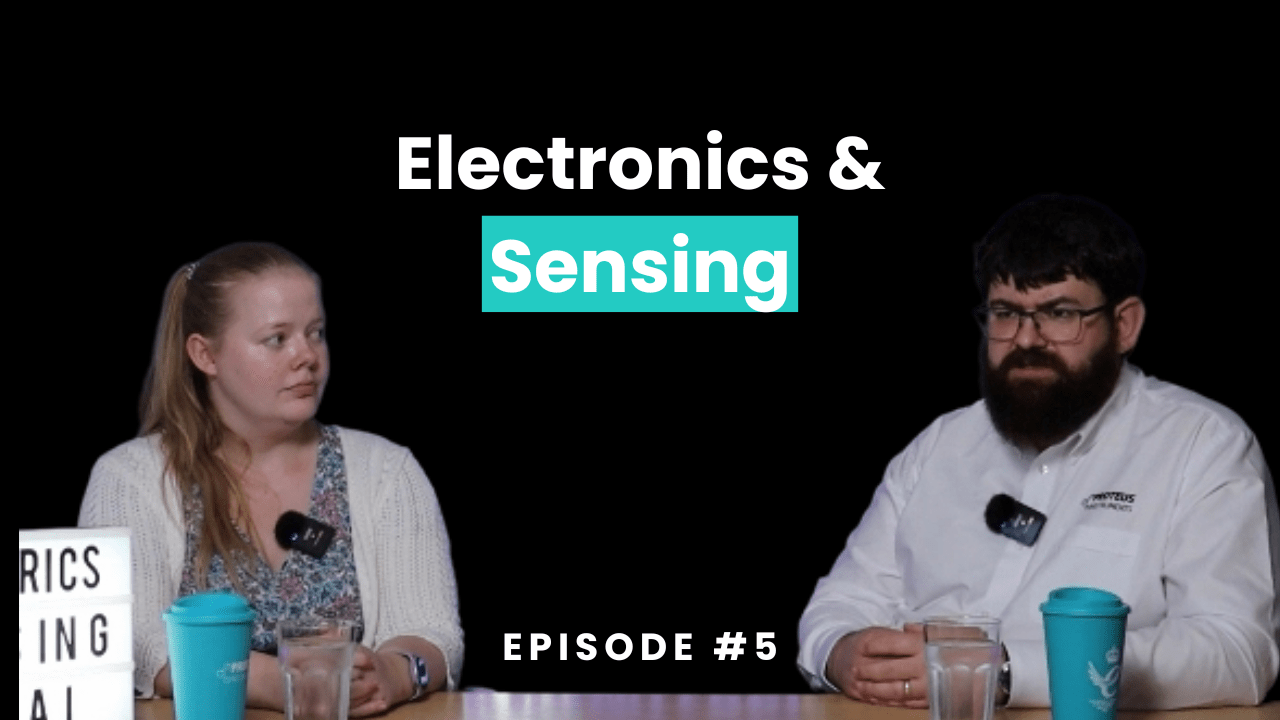 hannah and donald sitting down for episode 5 podcast