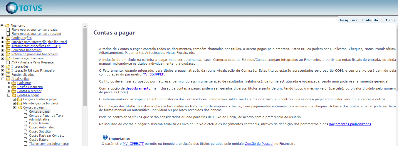 Estrutura do Protheus 12