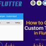 How To Create Custom TabBar In Flutter App