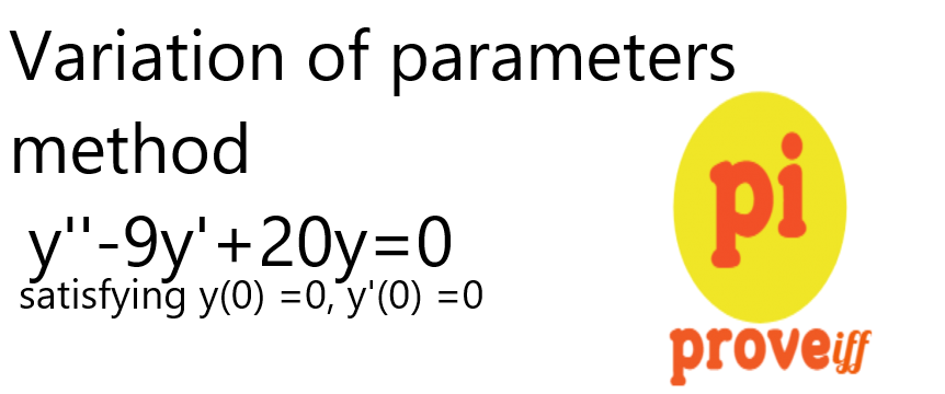 variation of parameters method