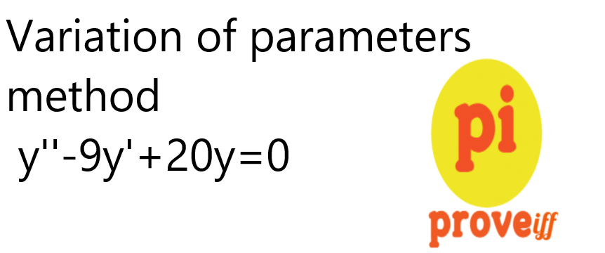 variation of parameters method