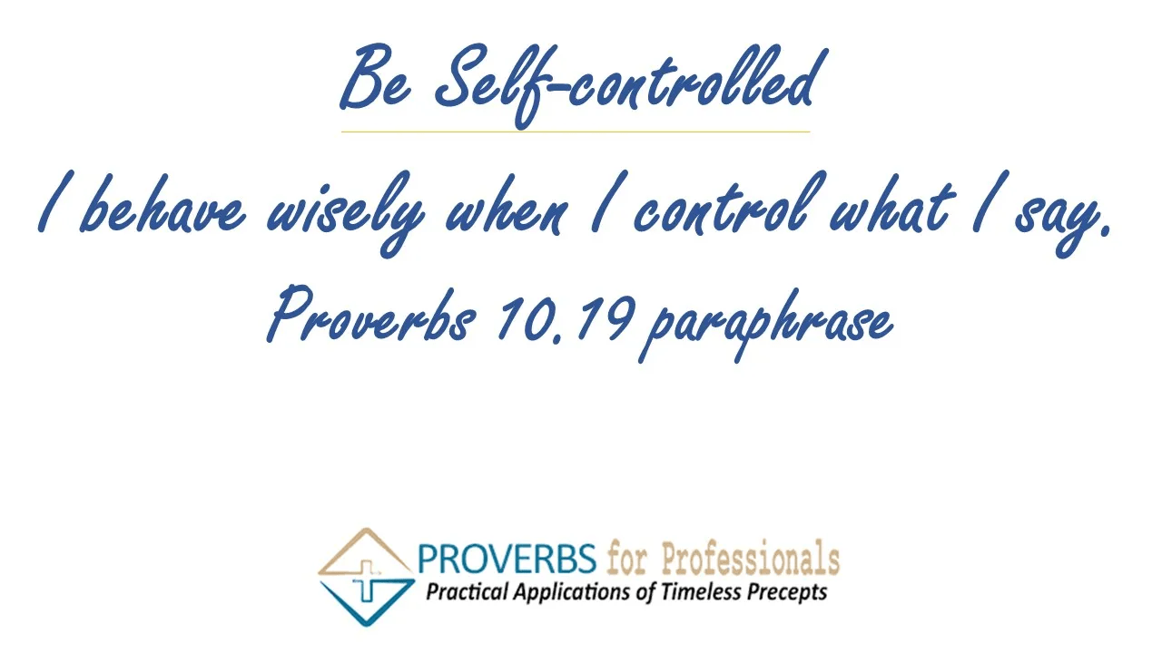 Verse paraphrase for Proverbs 10.19