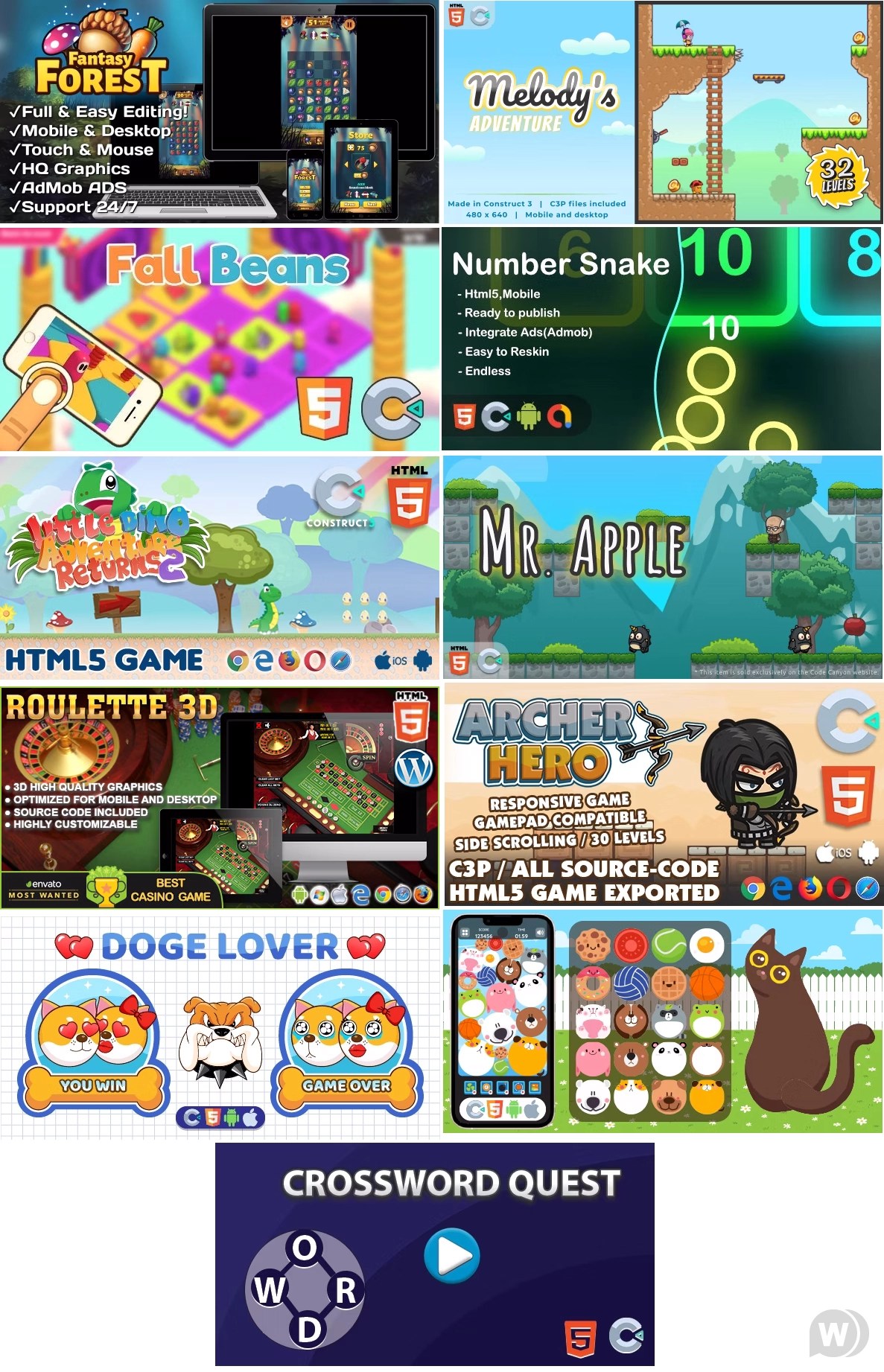 Сборник HTML5-игр » Всё для вебмастера