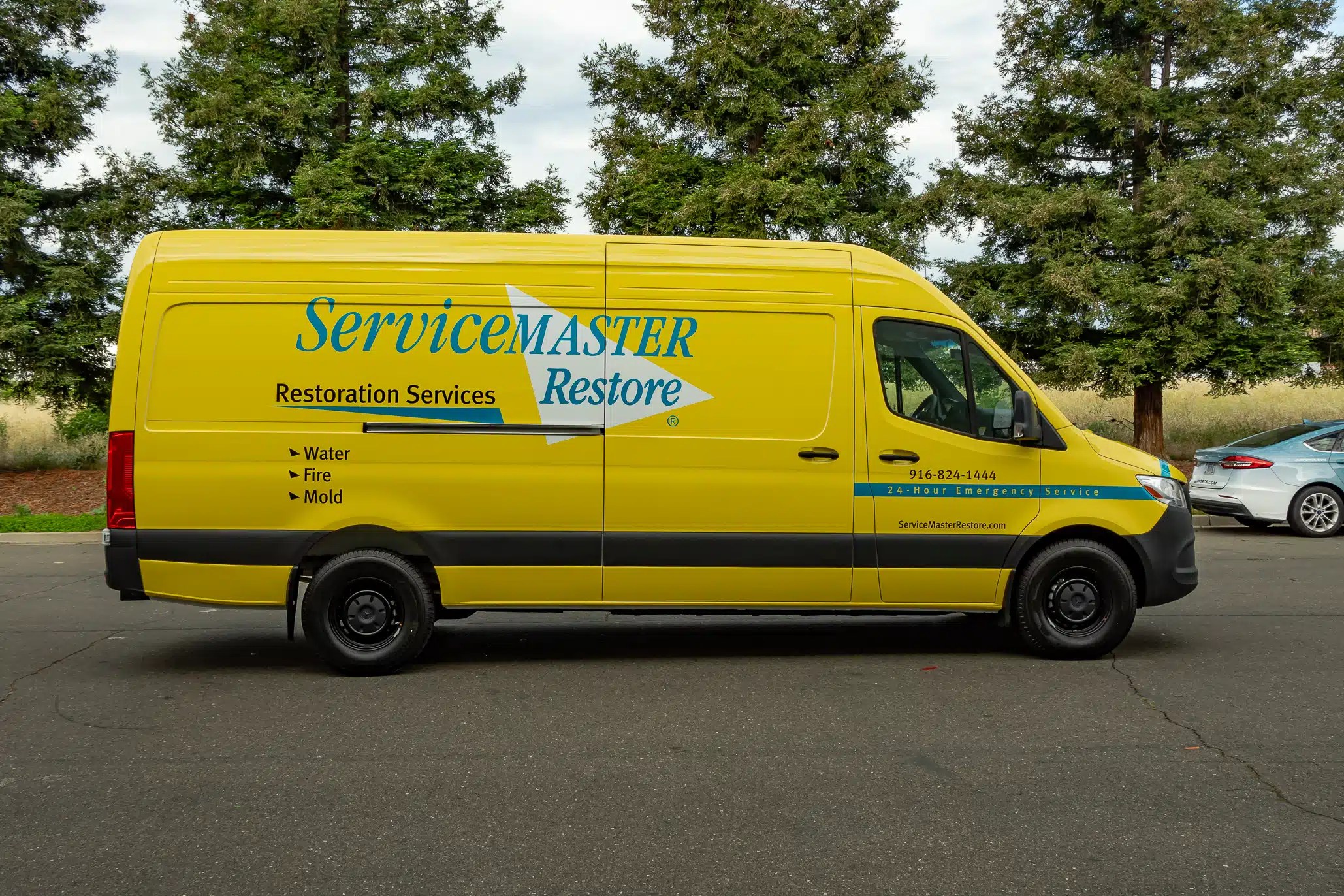 Servicemaster Mercedes Sprinter commercial van wrap, full wrap Sprinter