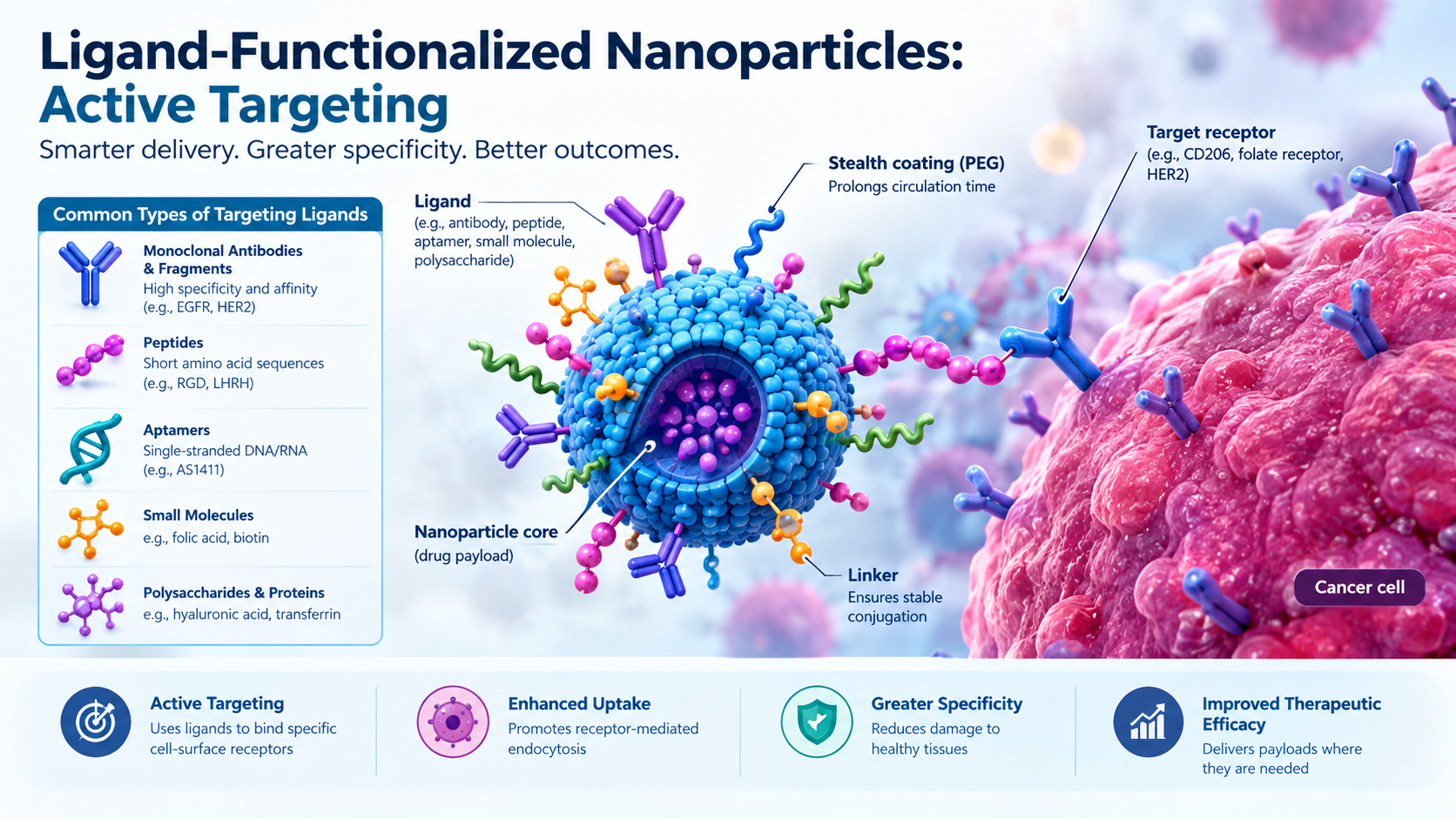 Ligand-Functionalized Nanoparticles: Active Targeting