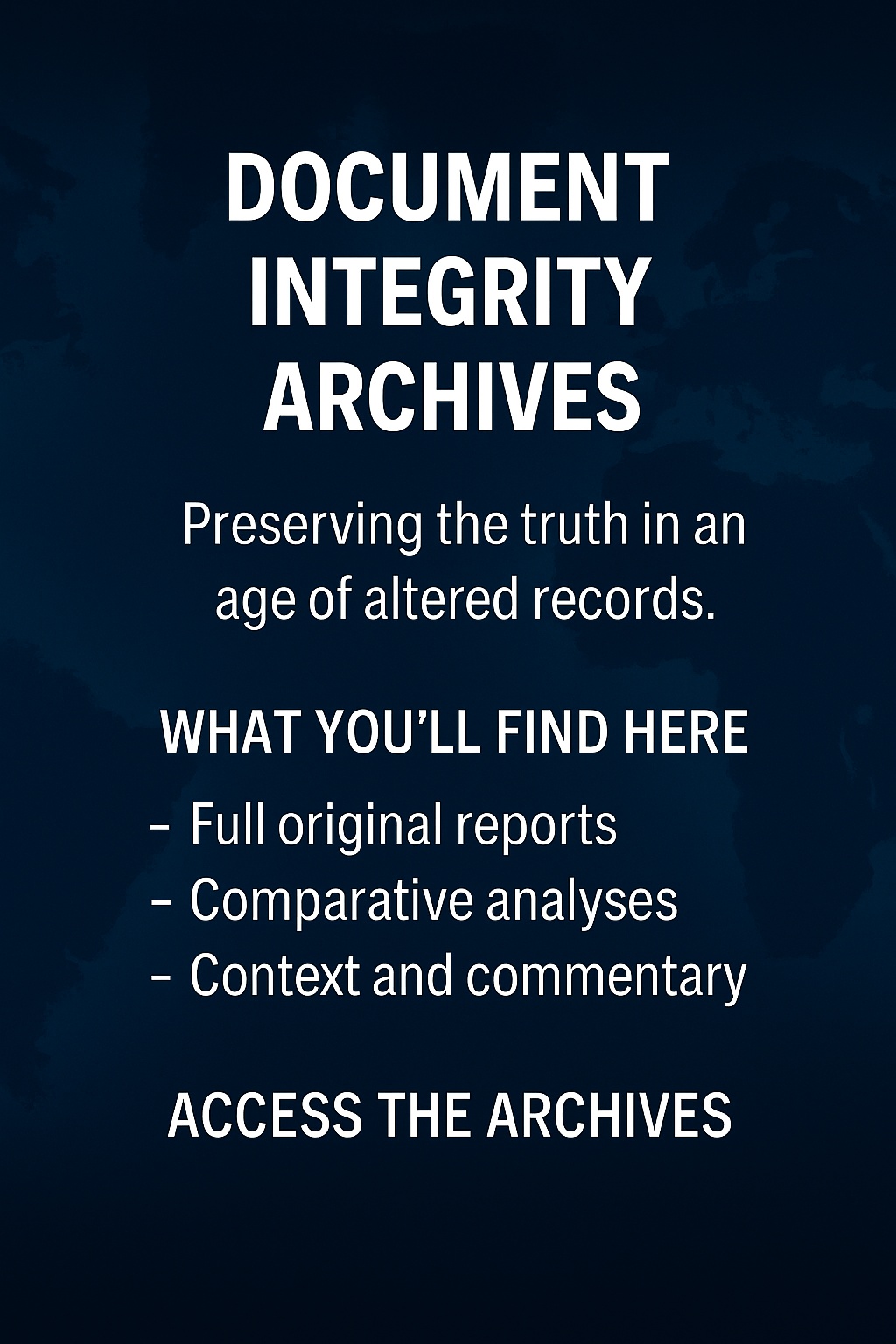 Document Integrity Archives