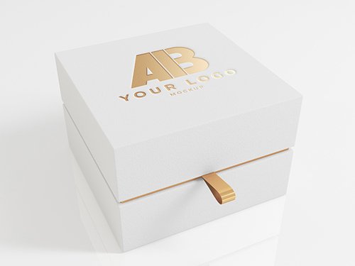 The best free psd packaging mockups we've found from the amazing sources. Gold Logo On White Luxury Box Mockup 350951977 Mockups Free Psd Templates