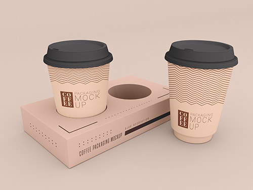 Bring your designs to life with branding, web, mobile, and print mockups in various styles. Disposable Coffee Cup With Box Mockup Psd Mockups Free Psd Templates