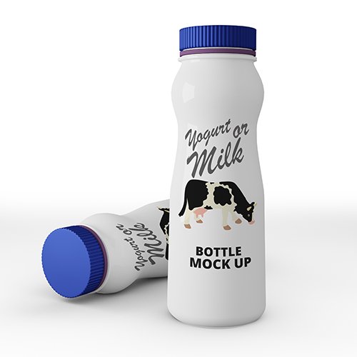 This diverse list of mockups include milk bottle mockups and yogurt, cream, ice cream boxes packaging mockups. Yogurt Bottle Mockup Mockups Free Psd Templates