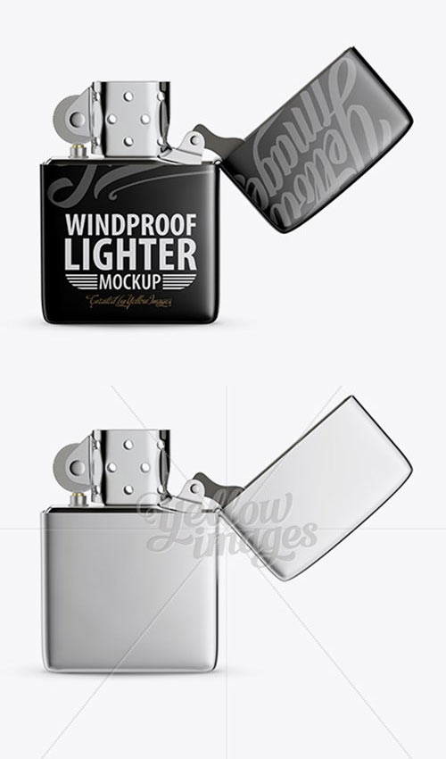 App and mobile designers, app developers compatible with: Opened Metallic Lighter Mockup Front View Mockups Free Psd Templates