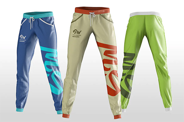 White simple style basketball pants no 23. Jogger Pants Mockup Mockups Free Psd Templates