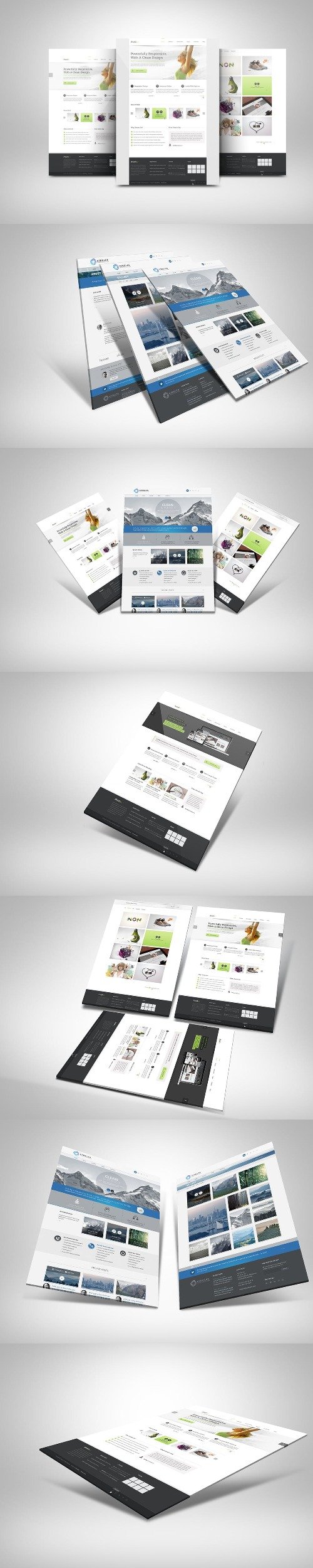 3d Web Presentation Mockup V1 Mockups Free Psd Templates