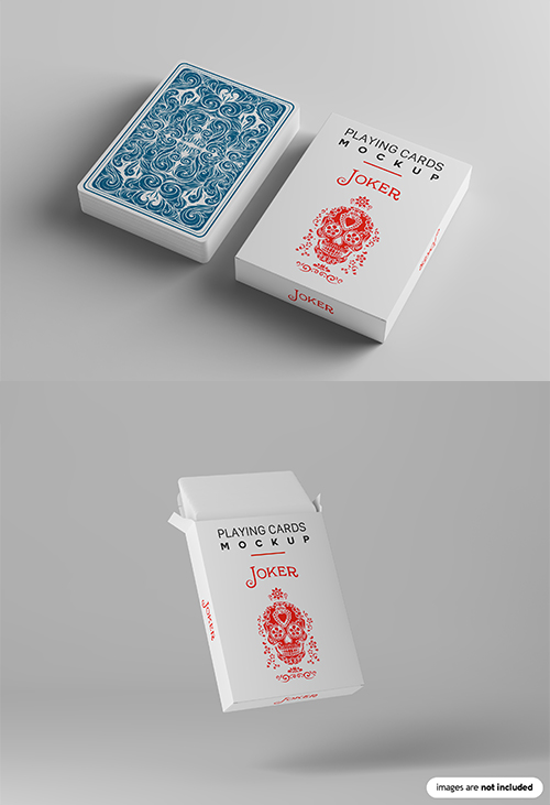 This deck of playing cards mockup would be perfect to showcase designs. Playing Card Mockup Template Mockups Free Psd Templates