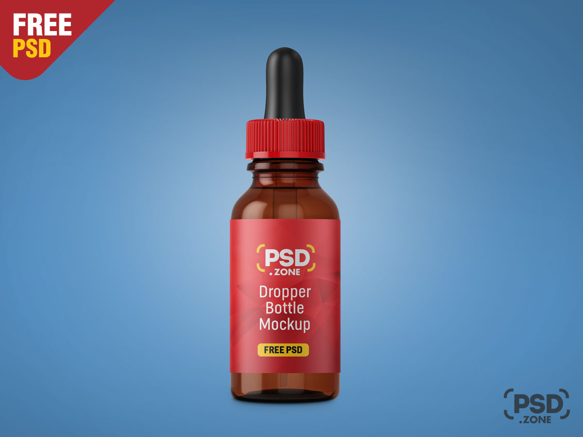 Very simple edit with smart layers. Dropper Bottle Mockup Psd Psd Zone
