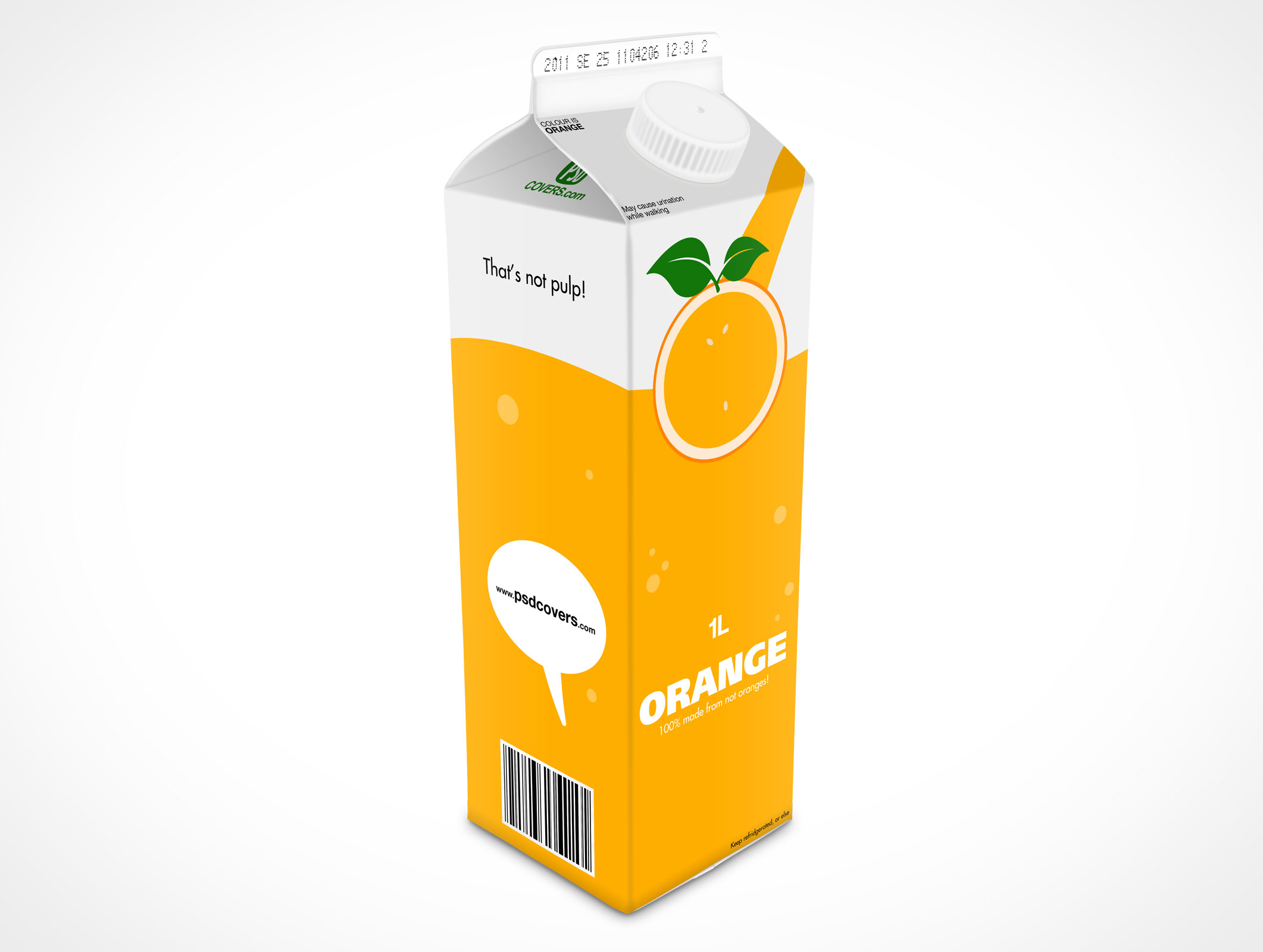 Easy to use & to showcase your package design in a realistic way. Drink Carton Mockup High Angle 45 Front View Shot In Packaging Catalog