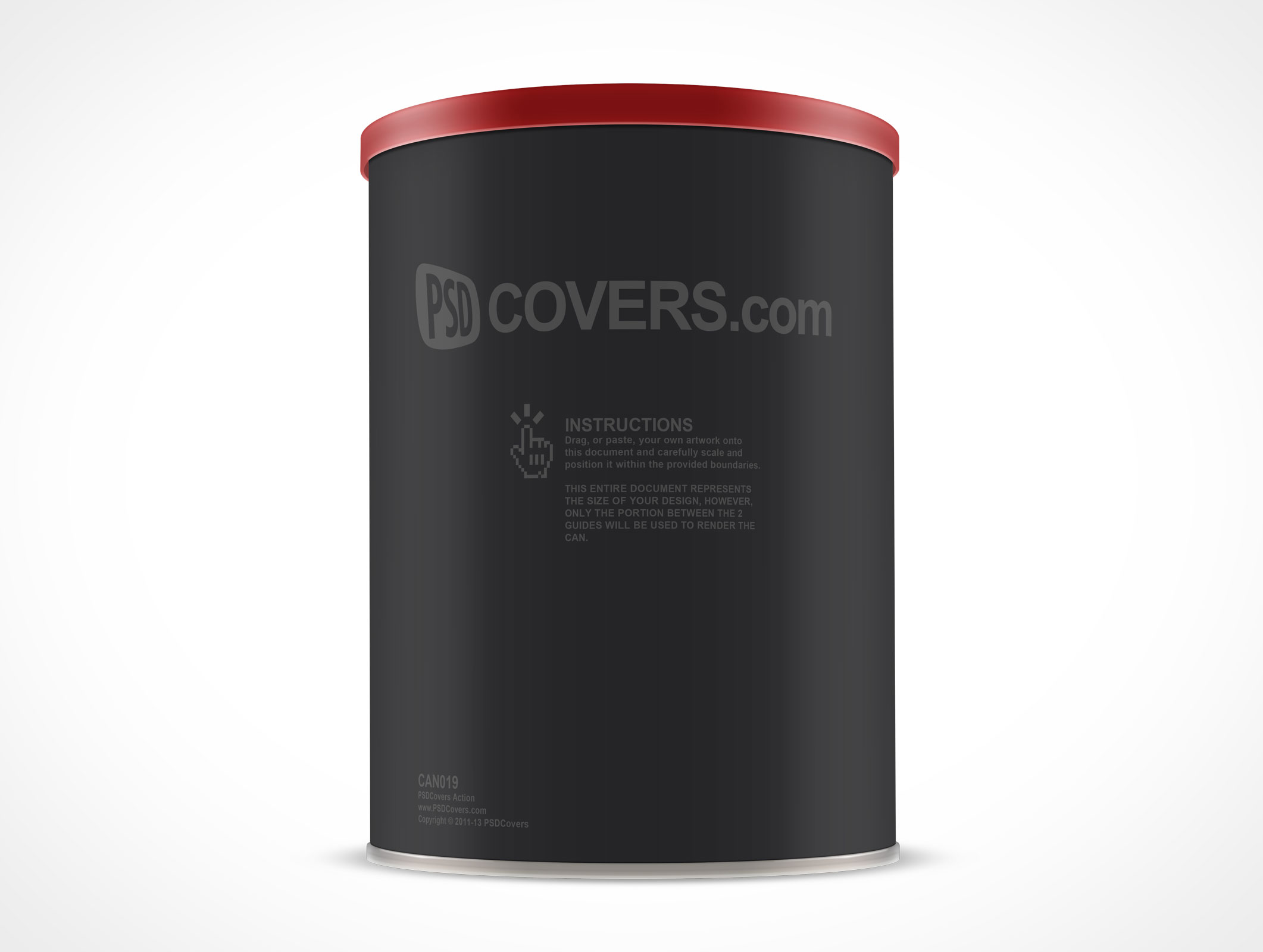 It will allow you to present your logo design or artwork in a realistic . Tin Can Mockup Low Angle Front View 100x138 In Can Catalog