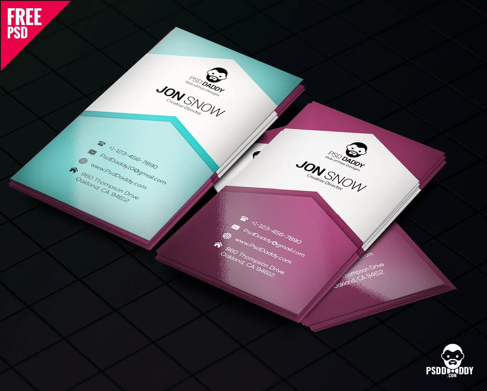 Download Creative Business Card Psd Free Psddaddy Com