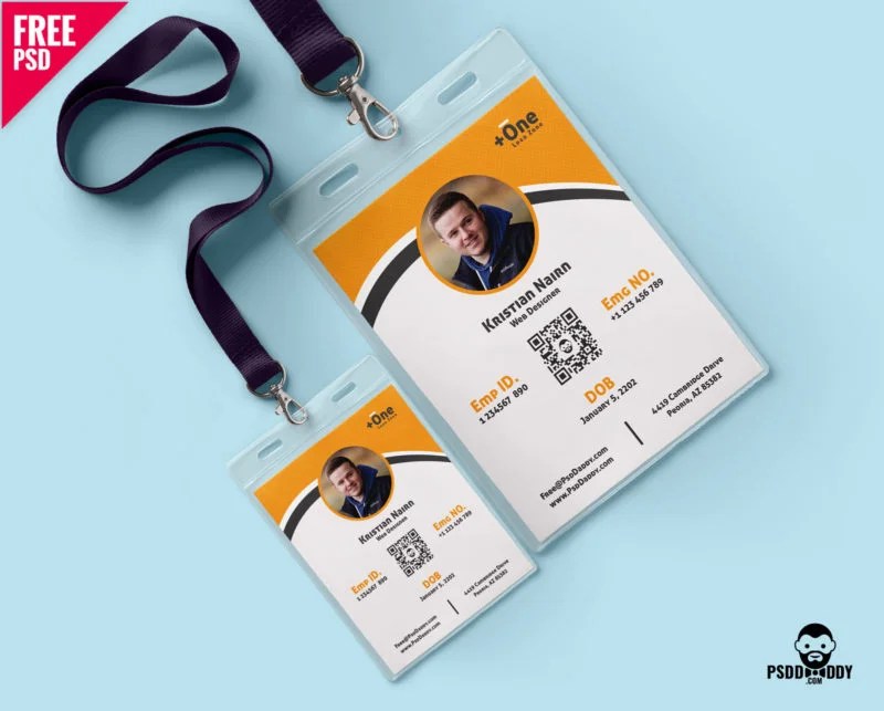Download Photo Identity Card Template Psd Psddaddy Com