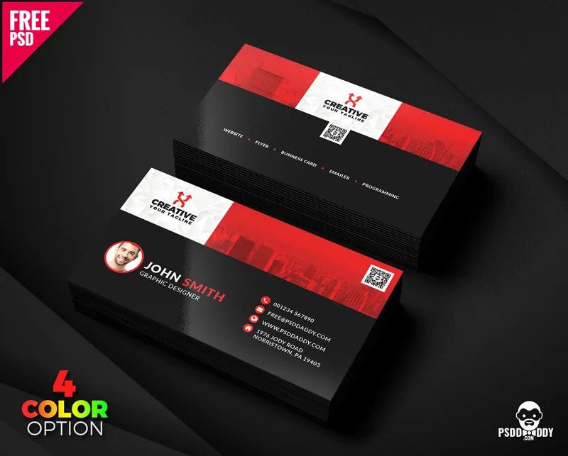 150 Free Business Card Psd Templates