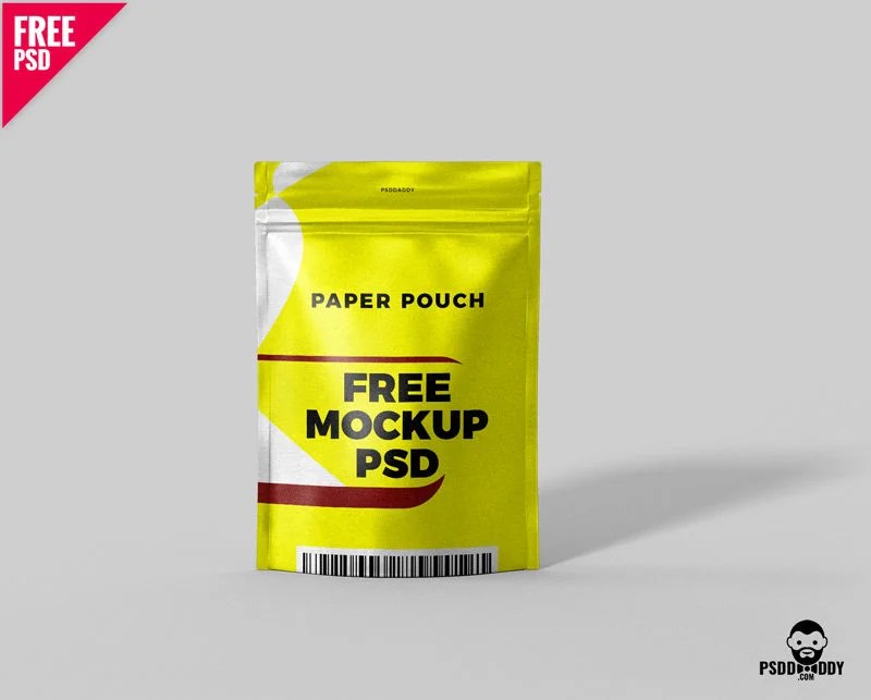 Don't know which labels look perfect . Free Paper Pouch Free Mockup Psd Psddaddy Com