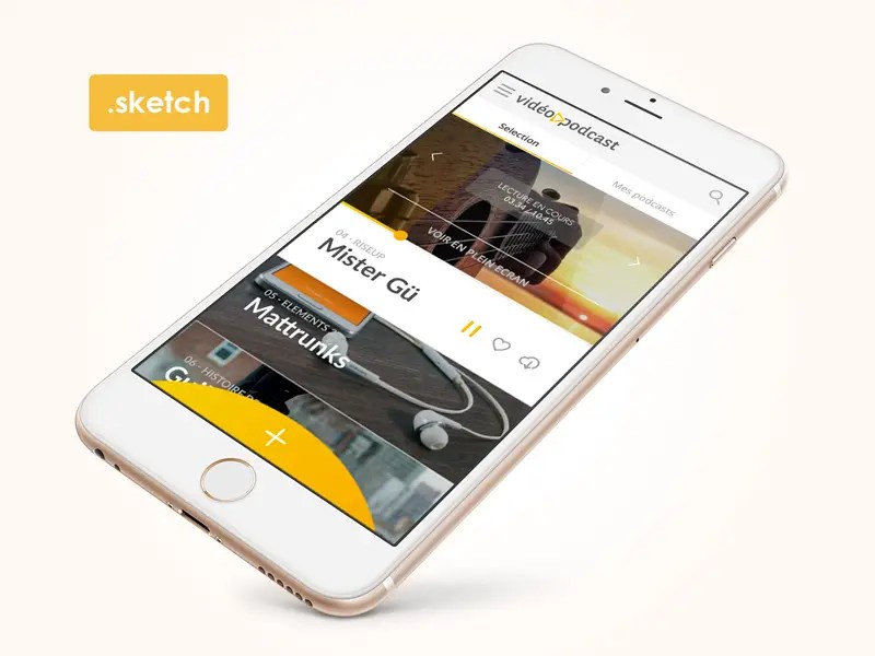 Try for free, our online video maker. Free Video Podcast App Design Using Sketch Psd Templates Blog