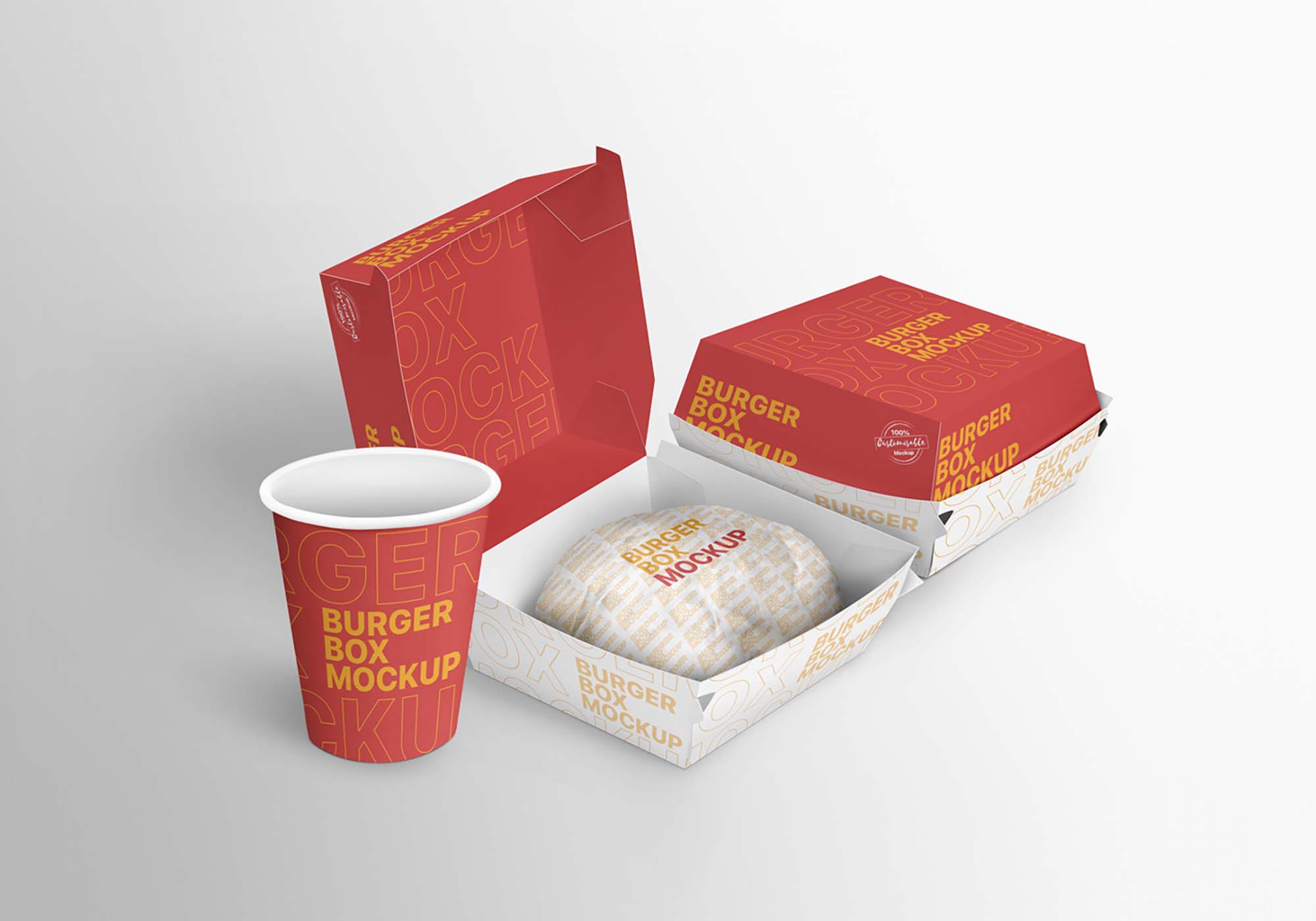 Image All are eco packaging mockups. Free Burger Branding Package Mockup Psfiles