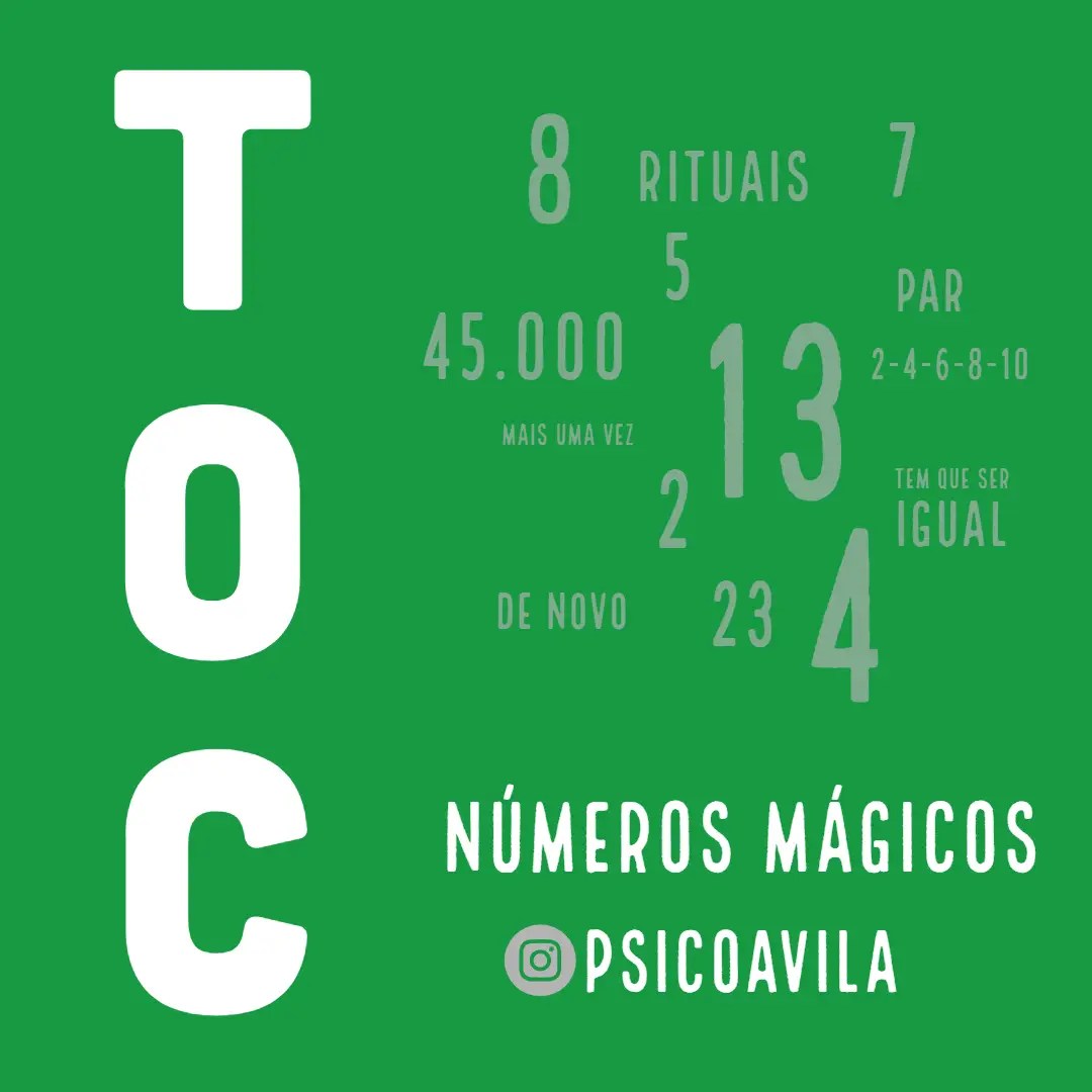 números, transtorno obsessivo compulsivo, números mágicos