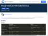 PowerShell vs Python Reference