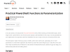 Practical PowerShell: Functions & Parameterization